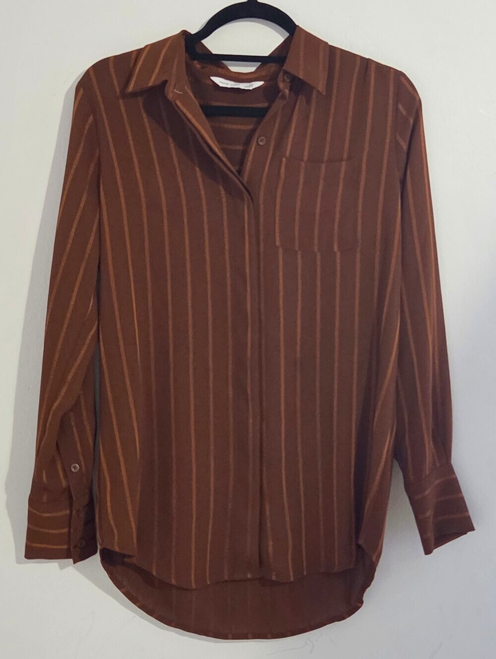 Nine West Bronze Satin Blouse